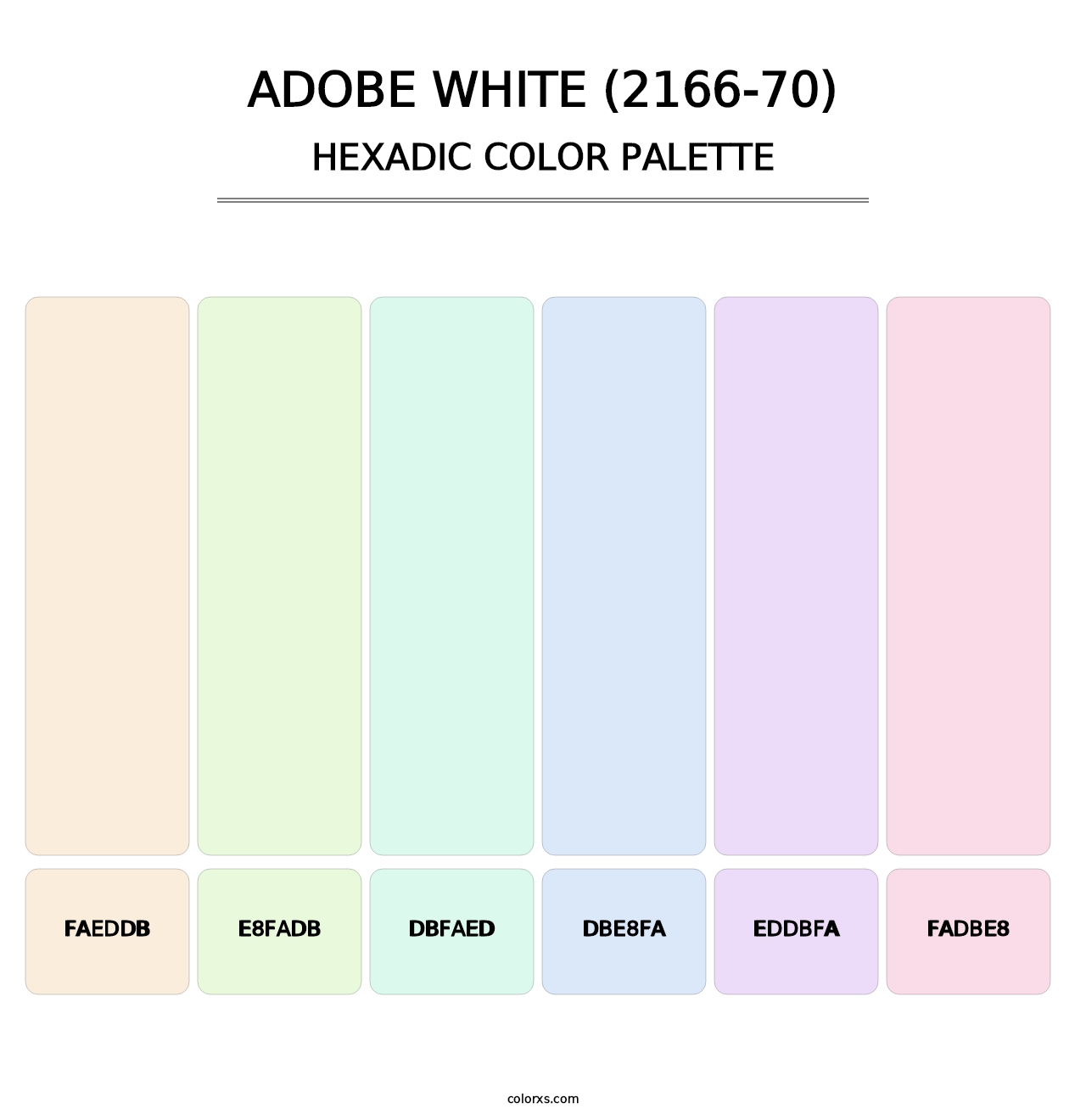 Adobe White (2166-70) - Hexadic Color Palette