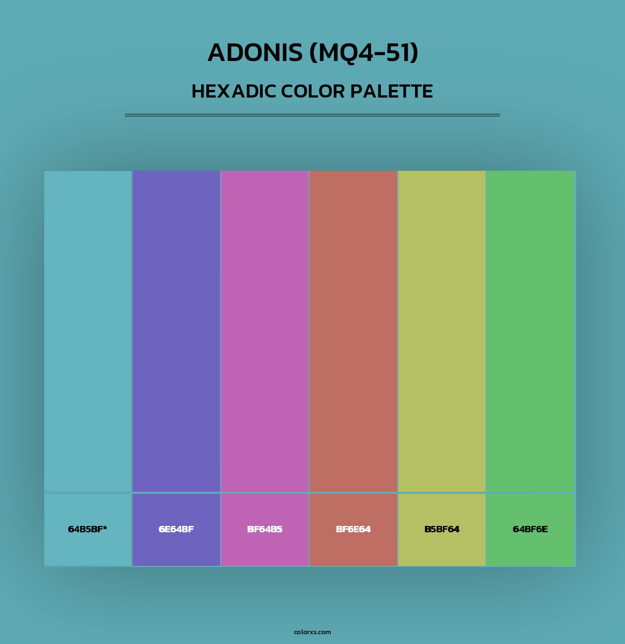 Adonis (MQ4-51) - Hexadic Color Palette