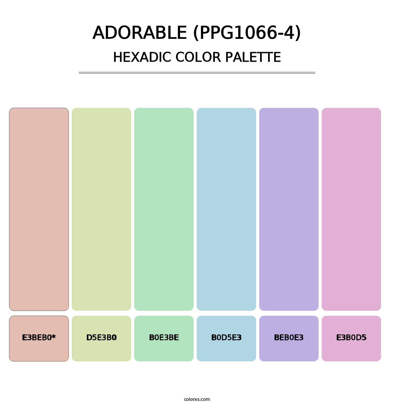 Adorable (PPG1066-4) - Hexadic Color Palette