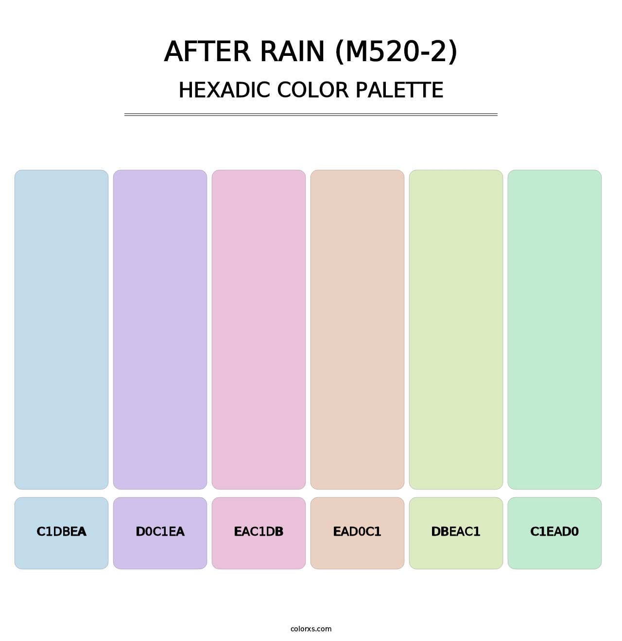 After Rain (M520-2) - Hexadic Color Palette