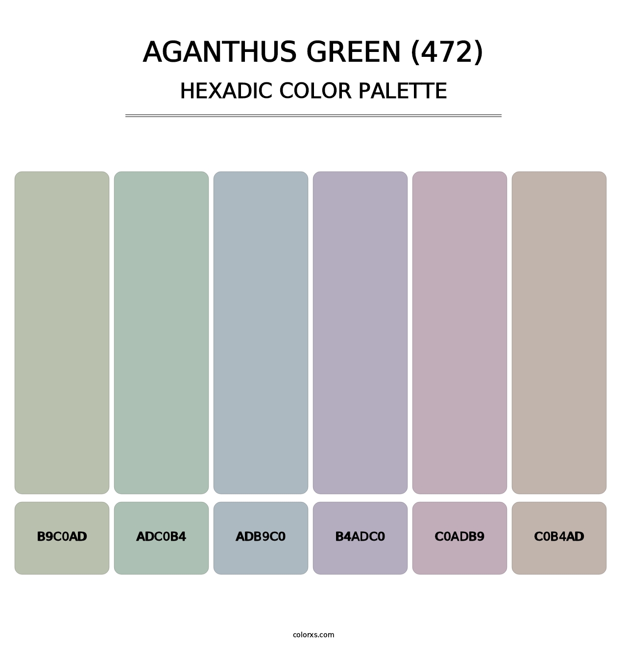 Aganthus Green (472) - Hexadic Color Palette