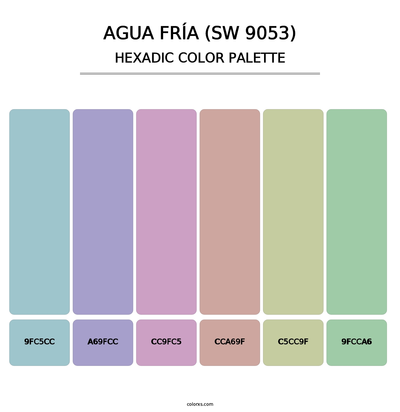Agua Fría (SW 9053) - Hexadic Color Palette