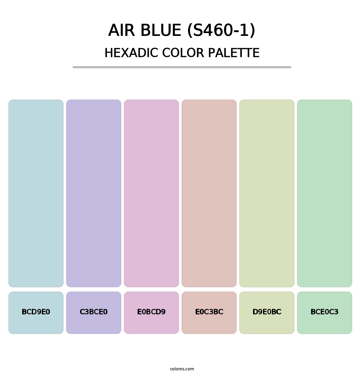 Air Blue (S460-1) - Hexadic Color Palette