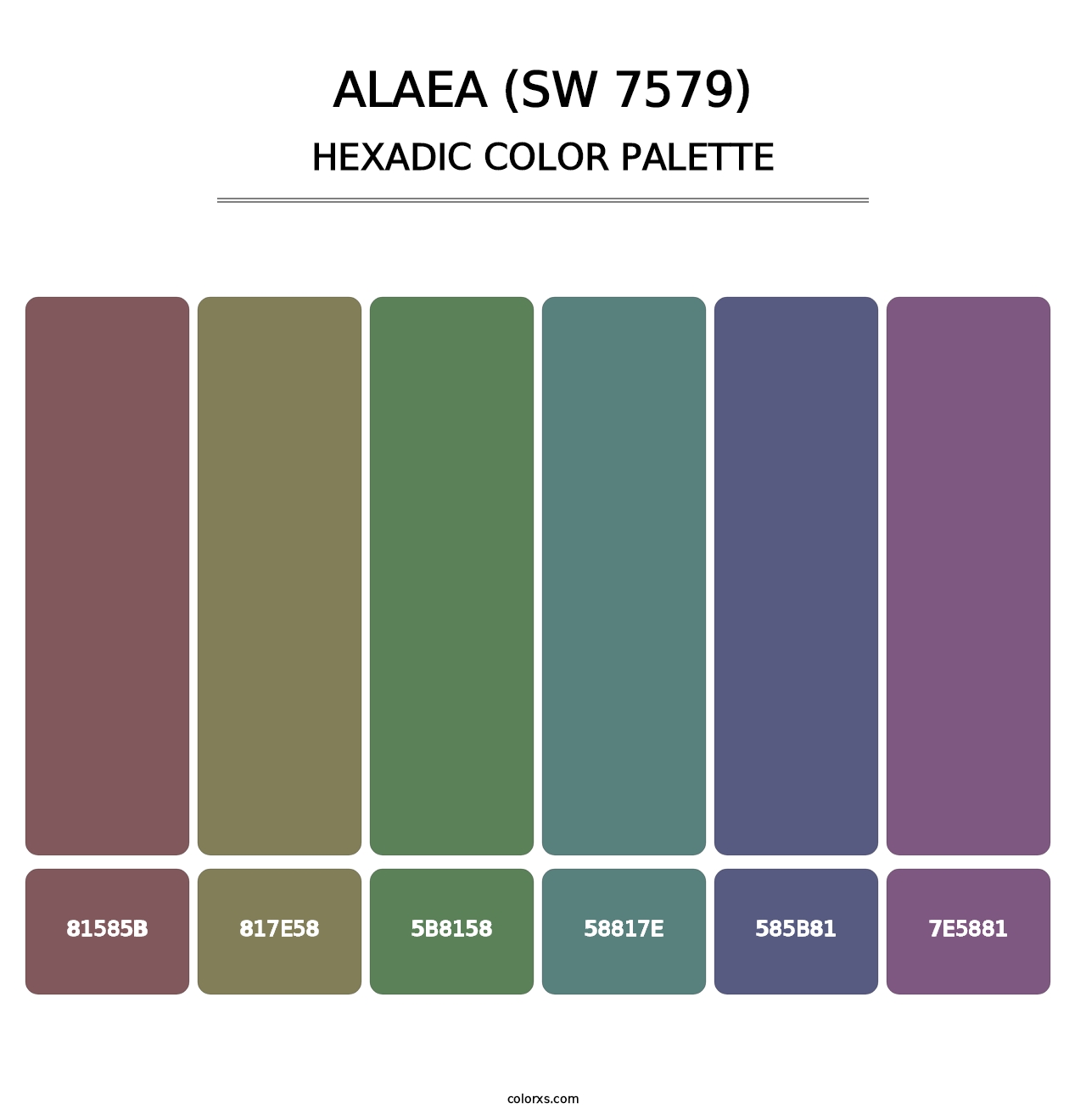 Alaea (SW 7579) - Hexadic Color Palette