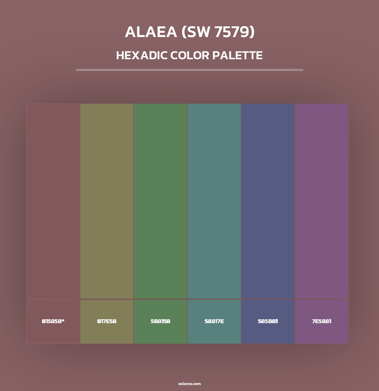 Alaea (SW 7579) - Hexadic Color Palette