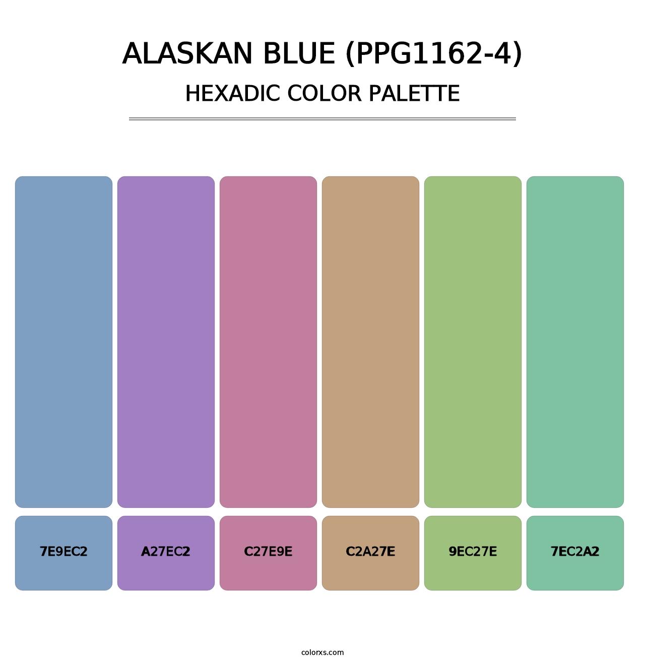 Alaskan Blue (PPG1162-4) - Hexadic Color Palette