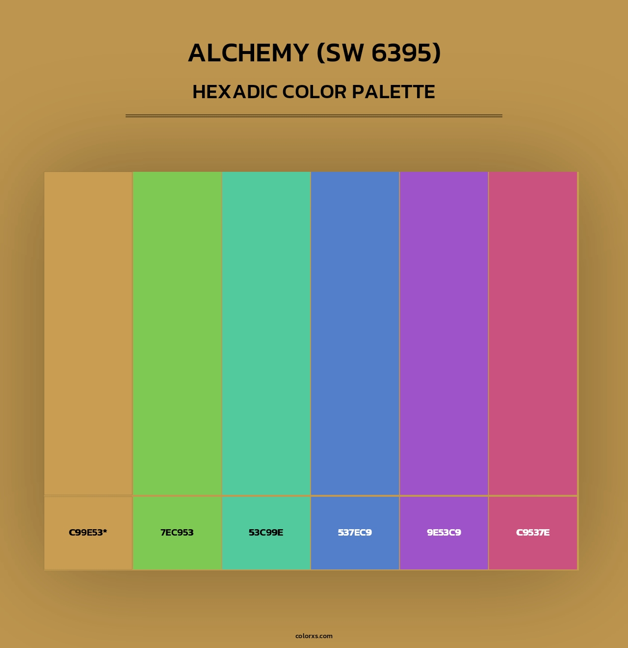 Alchemy (SW 6395) - Hexadic Color Palette