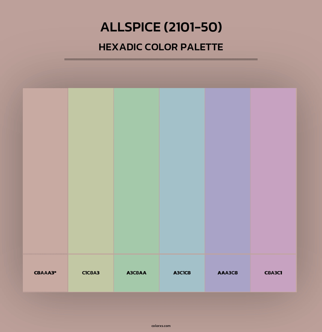 Allspice (2101-50) - Hexadic Color Palette