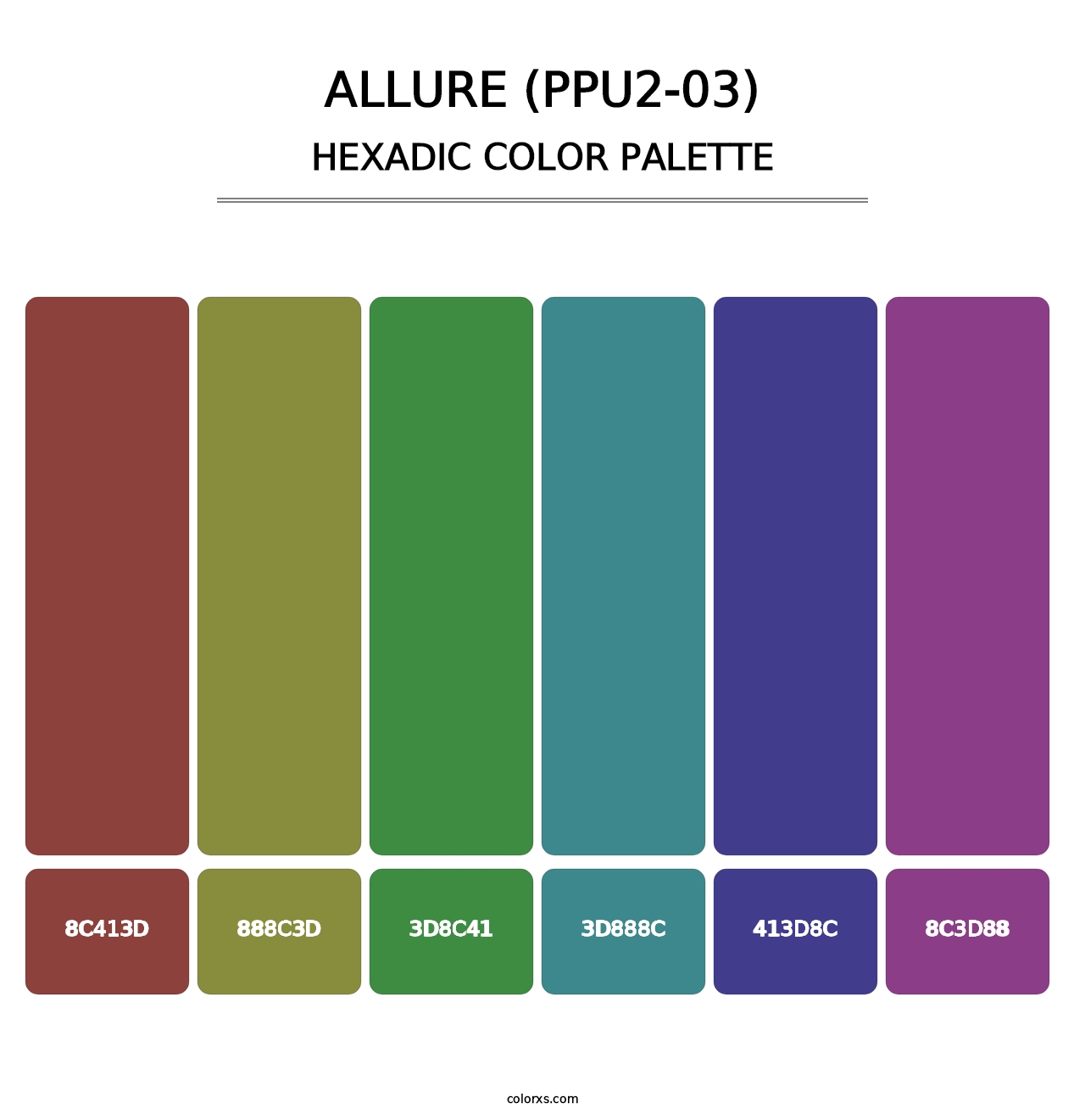 Allure (PPU2-03) - Hexadic Color Palette