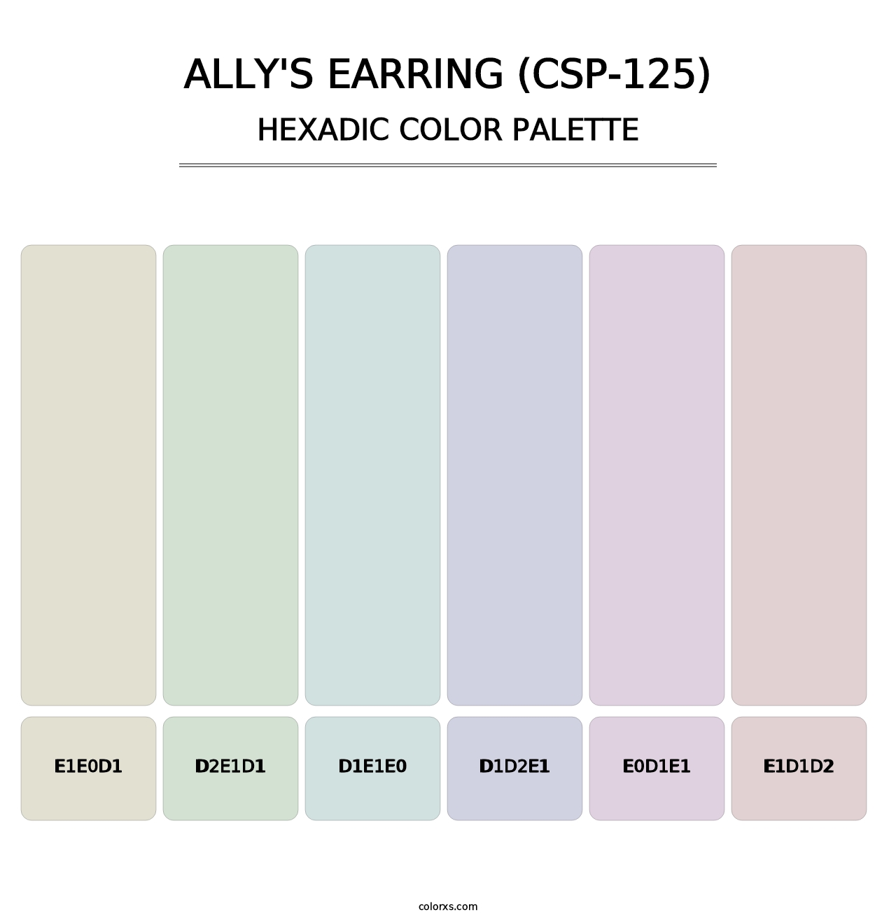 Ally's Earring (CSP-125) - Hexadic Color Palette