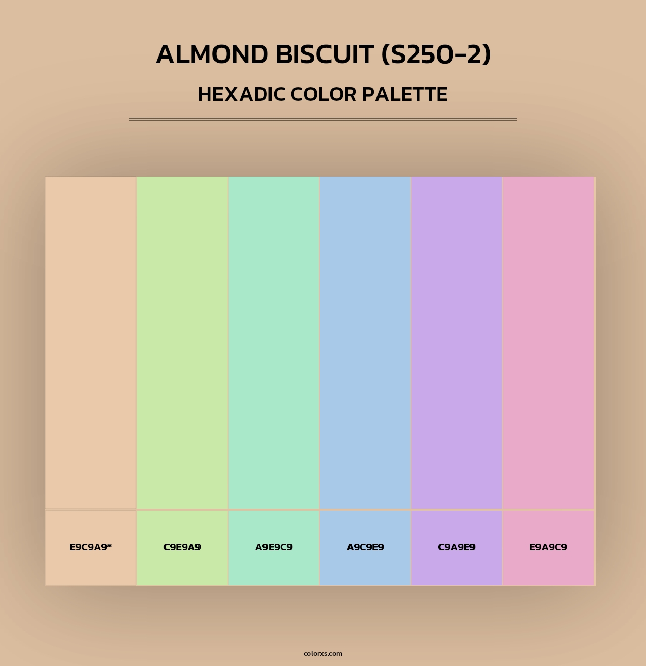 Almond Biscuit (S250-2) - Hexadic Color Palette