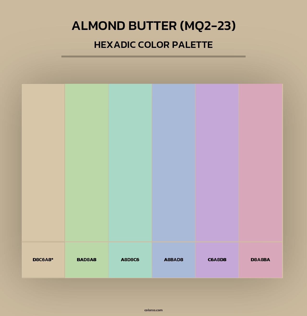 Almond Butter (MQ2-23) - Hexadic Color Palette