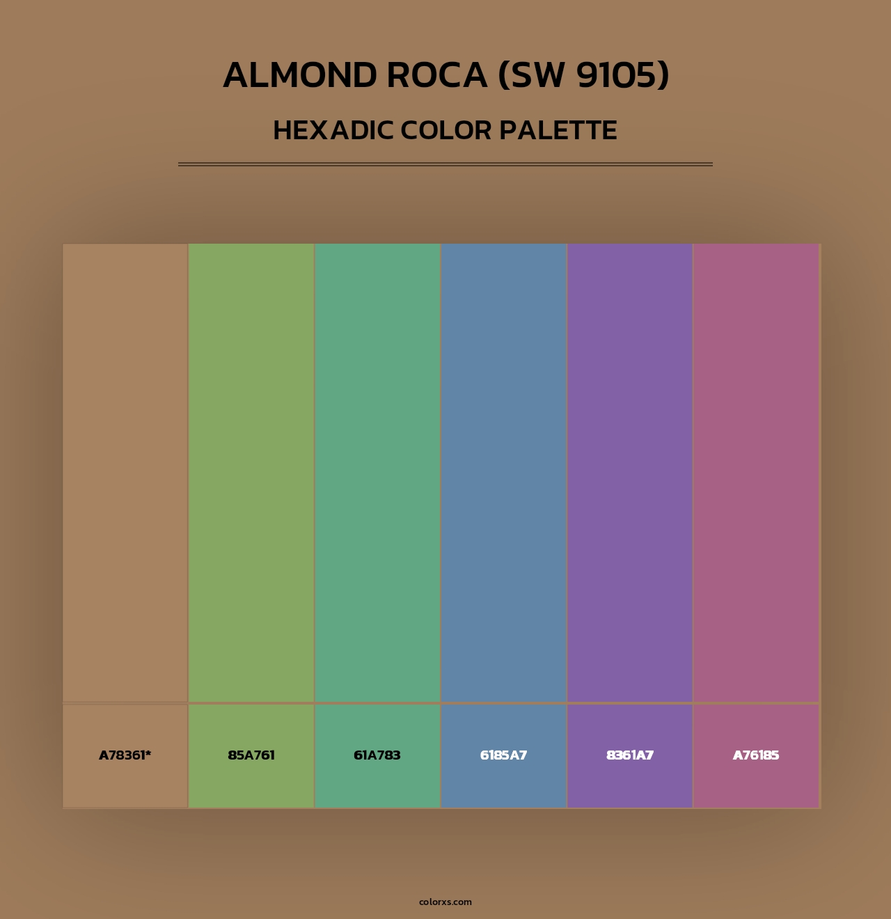 Almond Roca (SW 9105) - Hexadic Color Palette