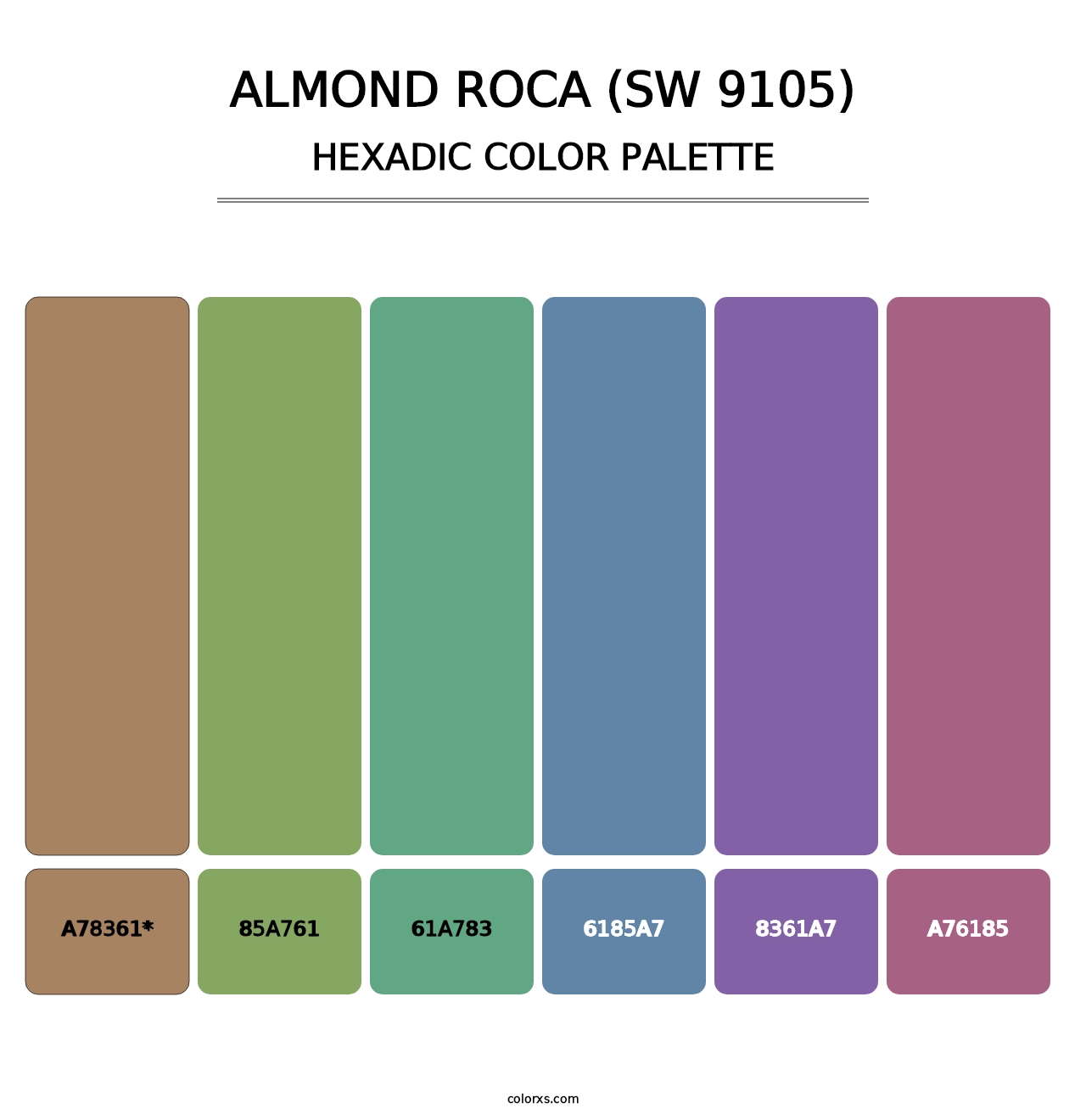 Almond Roca (SW 9105) - Hexadic Color Palette