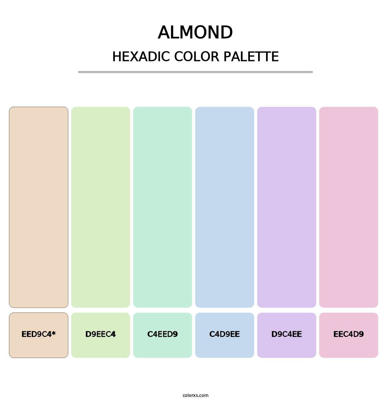 Almond - Hexadic Color Palette