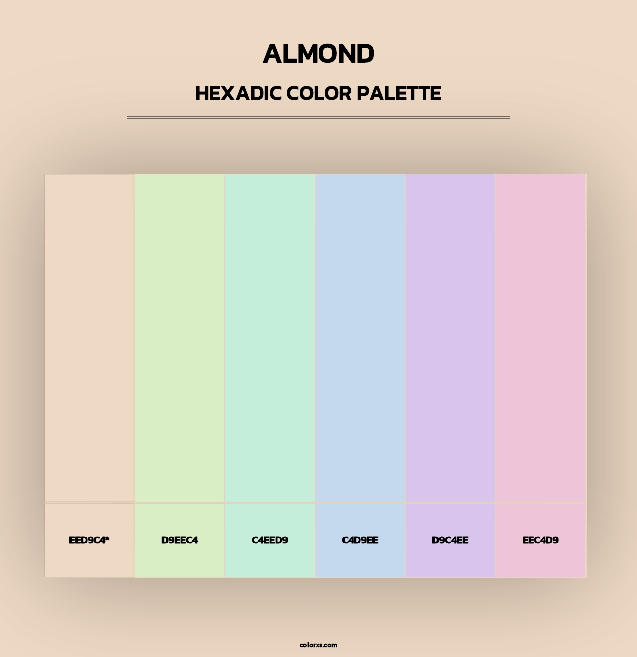 Almond - Hexadic Color Palette