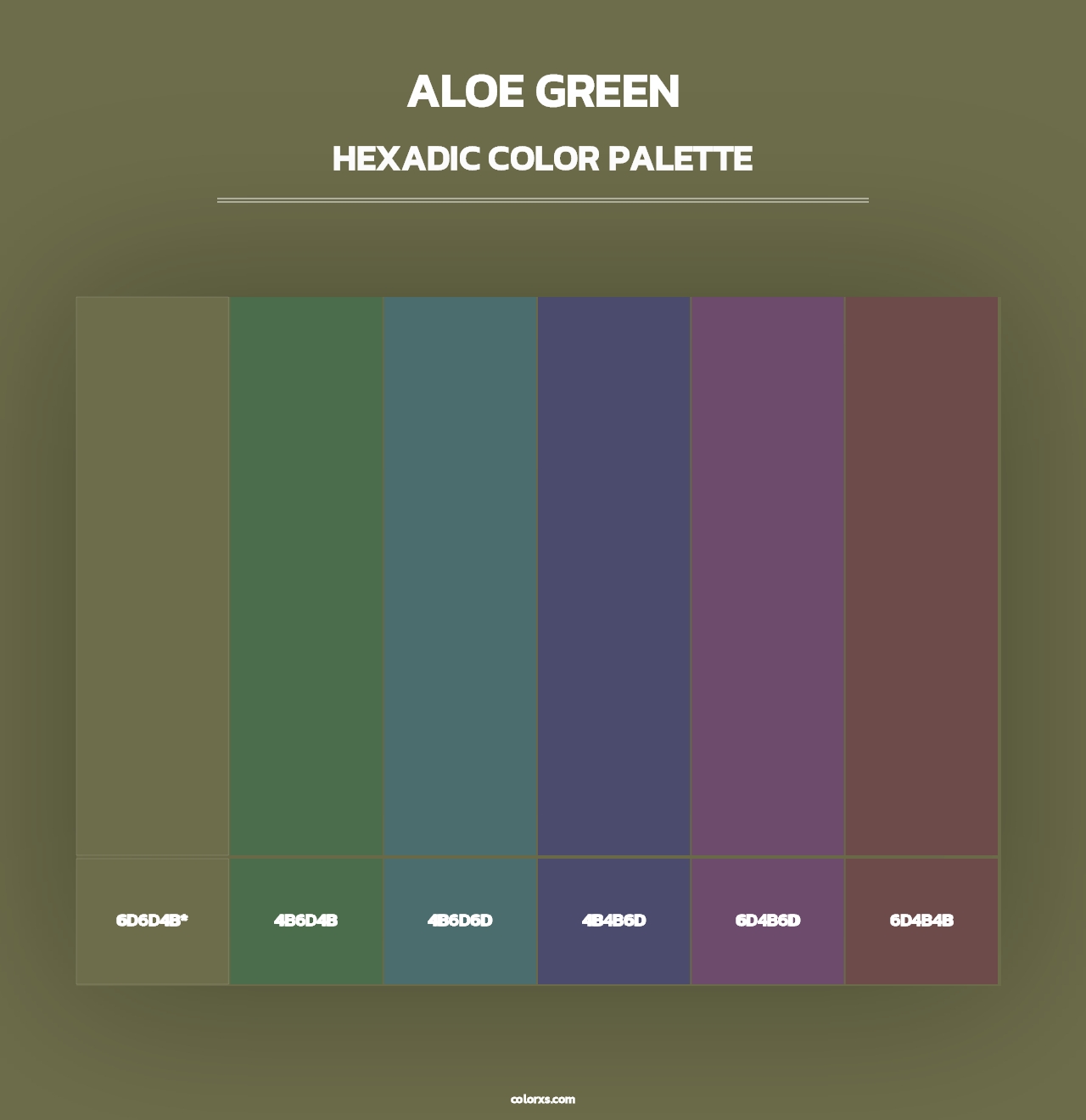 Aloe Green - Hexadic Color Palette