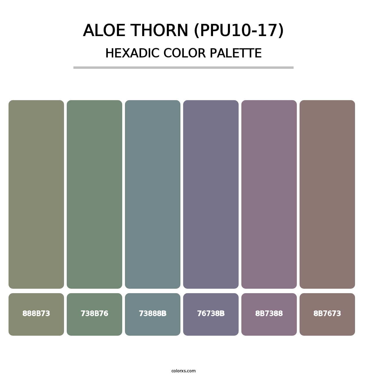 Aloe Thorn (PPU10-17) - Hexadic Color Palette