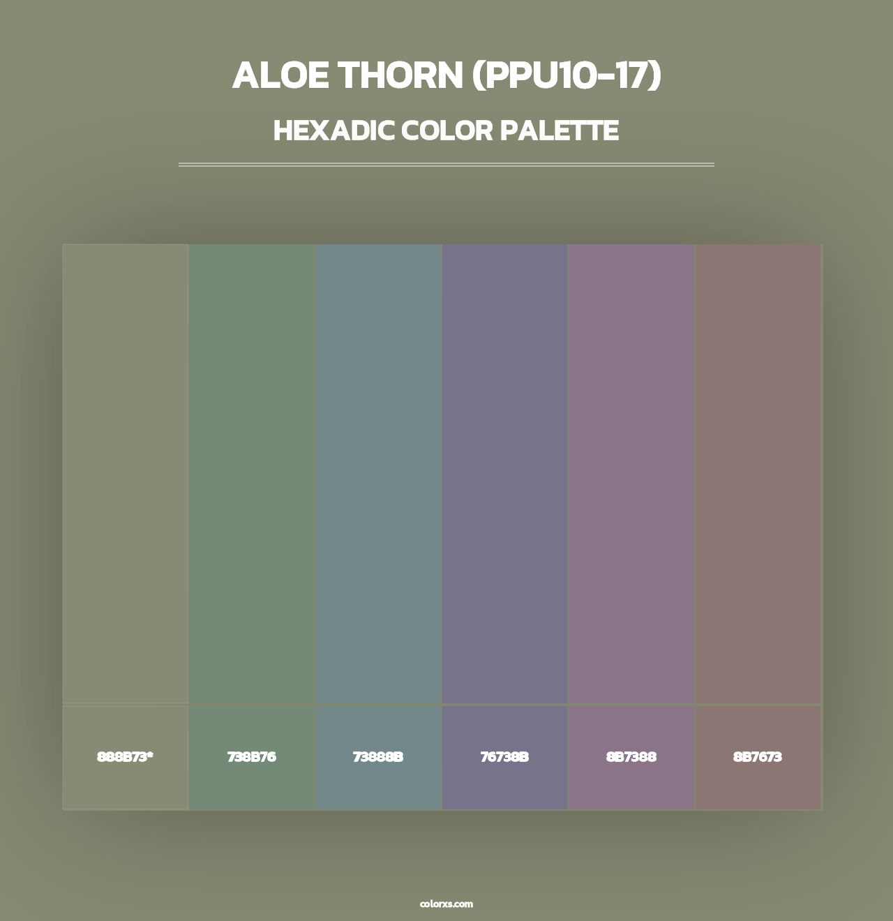 Aloe Thorn (PPU10-17) - Hexadic Color Palette