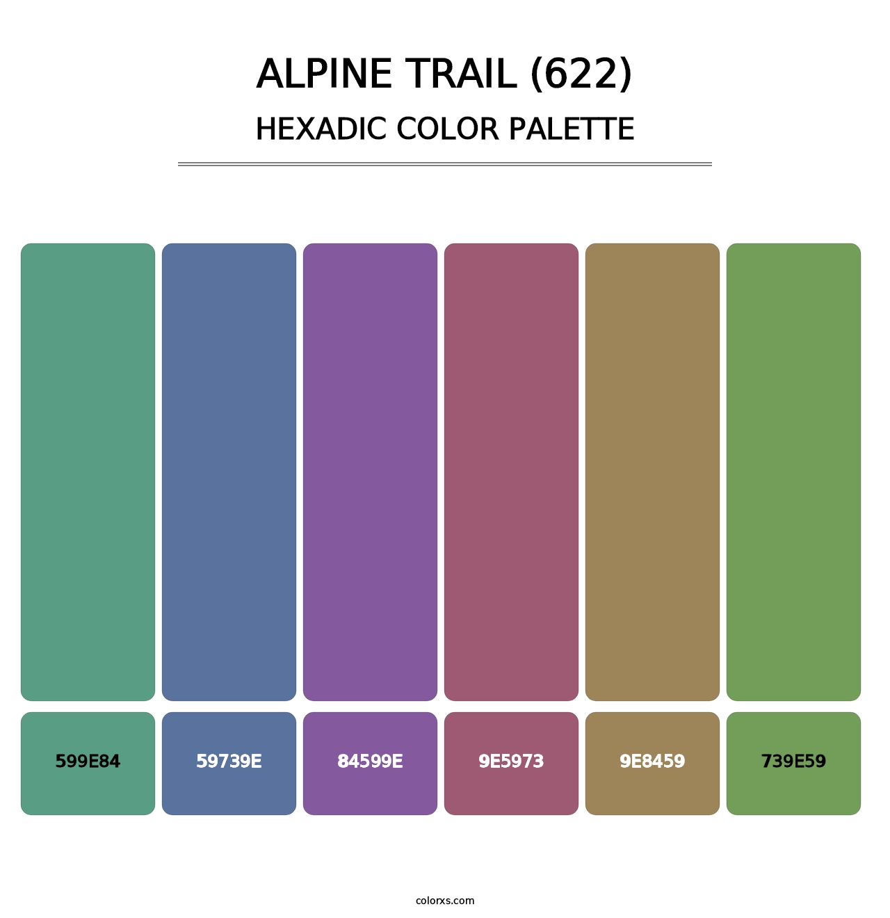 Alpine Trail (622) - Hexadic Color Palette