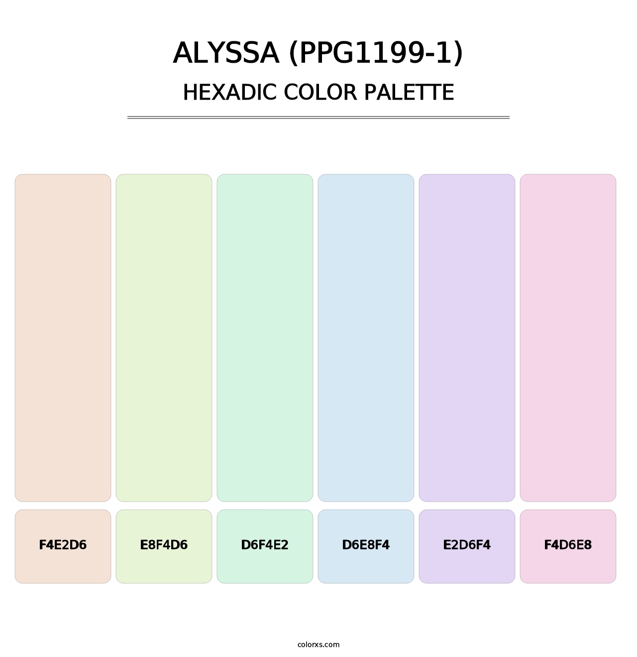 Alyssa (PPG1199-1) - Hexadic Color Palette