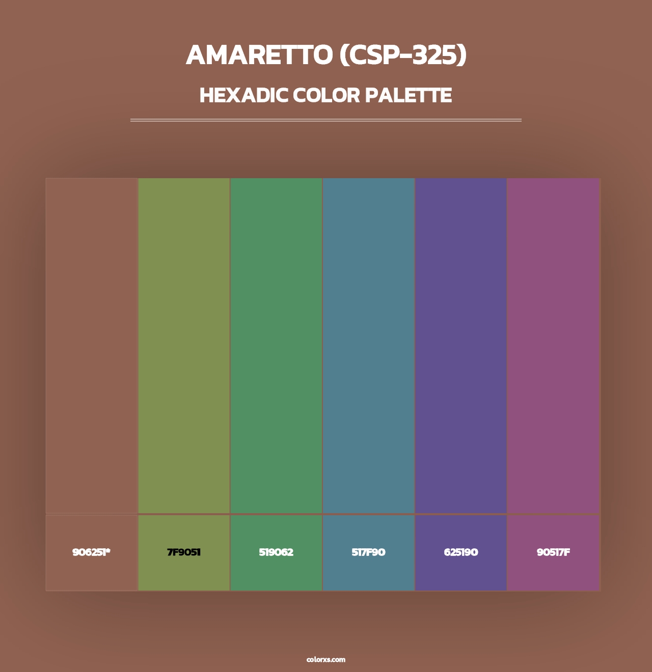 Amaretto (CSP-325) - Hexadic Color Palette