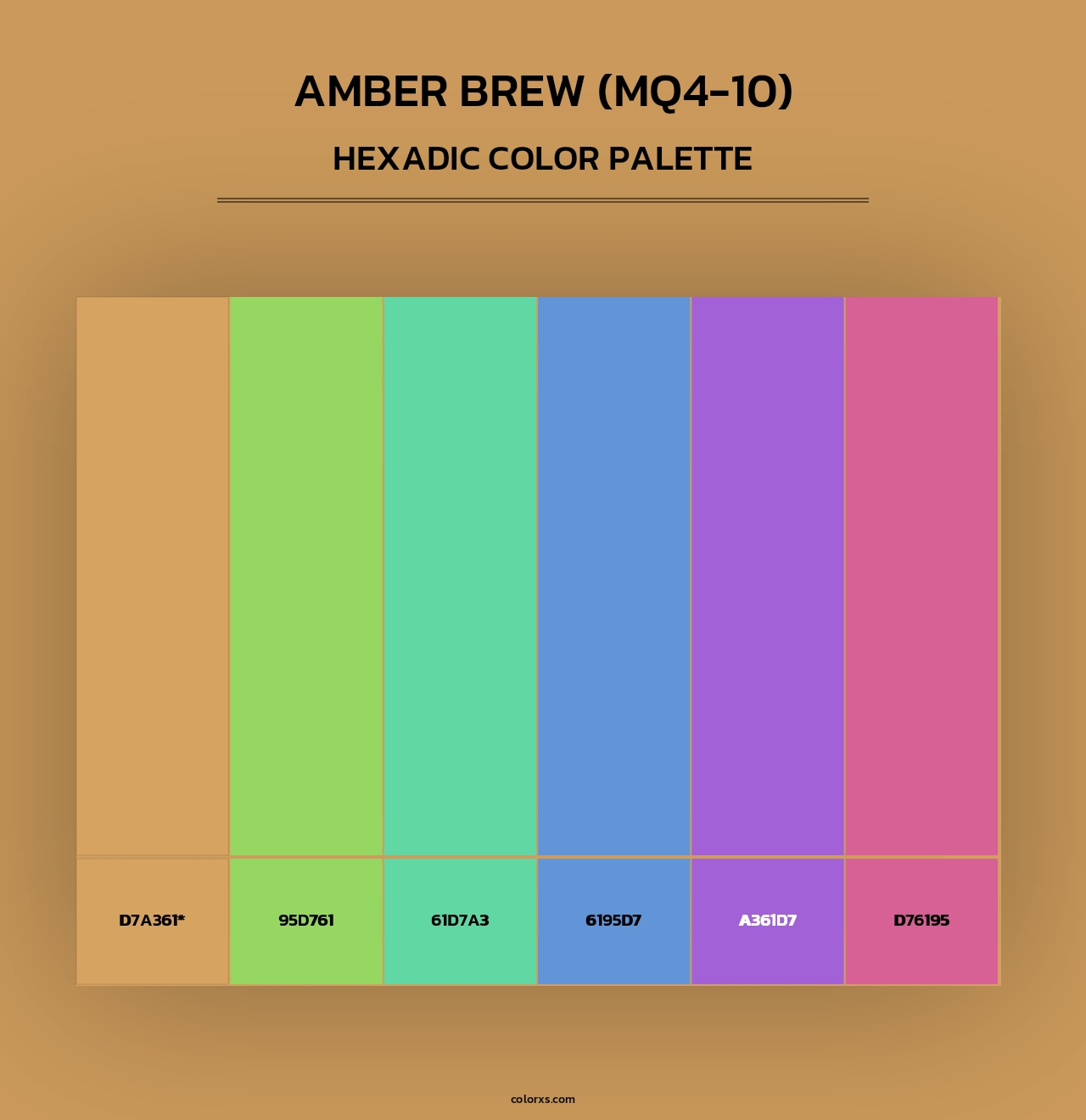 Amber Brew (MQ4-10) - Hexadic Color Palette
