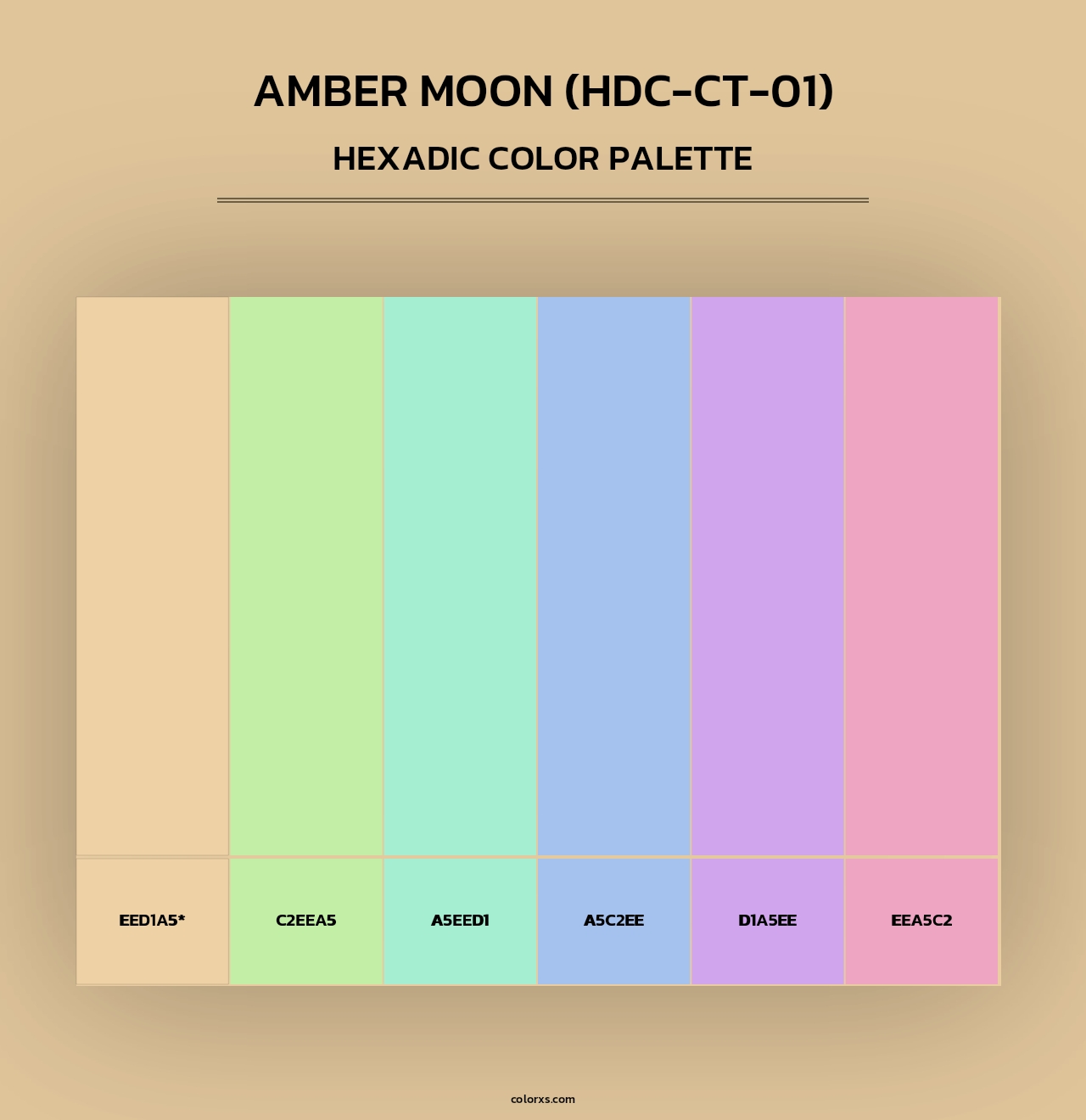 Amber Moon (HDC-CT-01) - Hexadic Color Palette