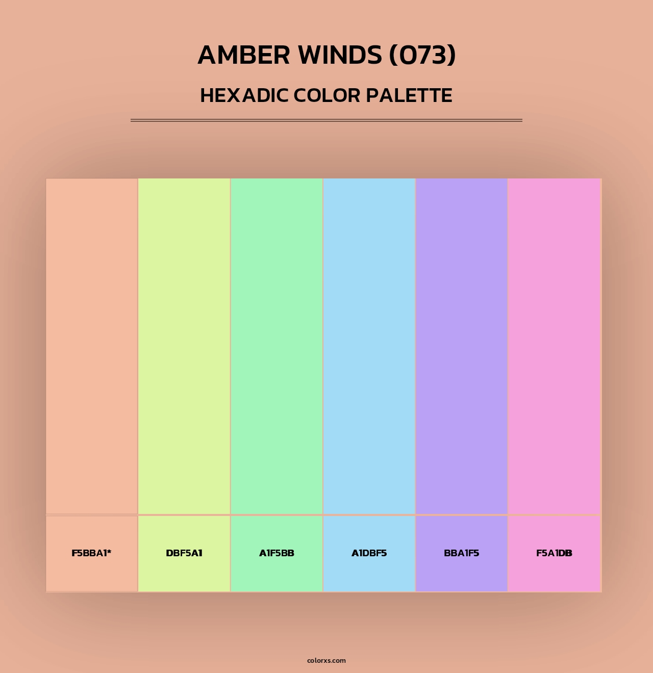Amber Winds (073) - Hexadic Color Palette