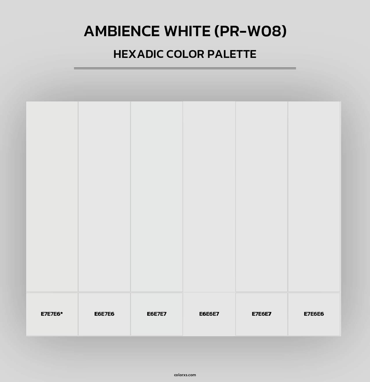 Ambience White (PR-W08) - Hexadic Color Palette