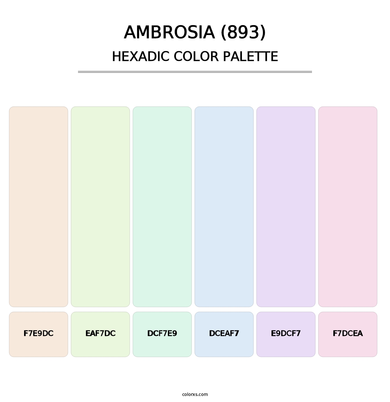 Ambrosia (893) - Hexadic Color Palette