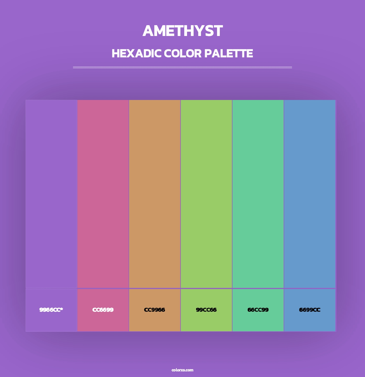 Amethyst - Hexadic Color Palette