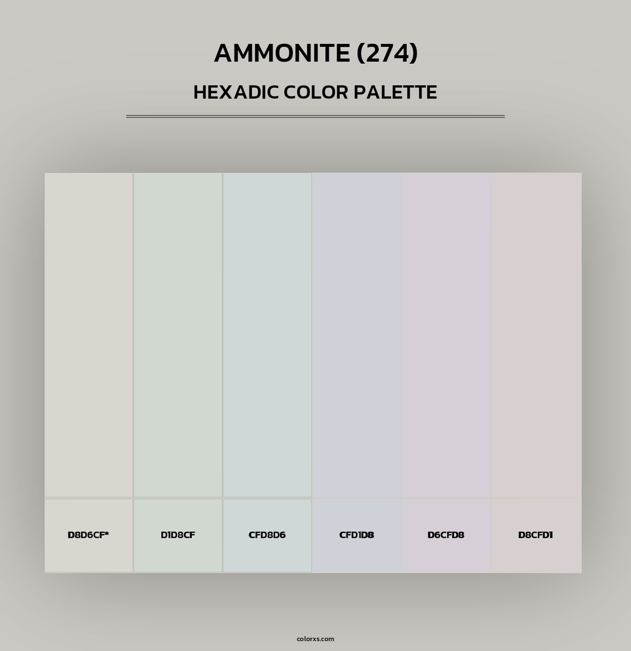 Ammonite (274) - Hexadic Color Palette