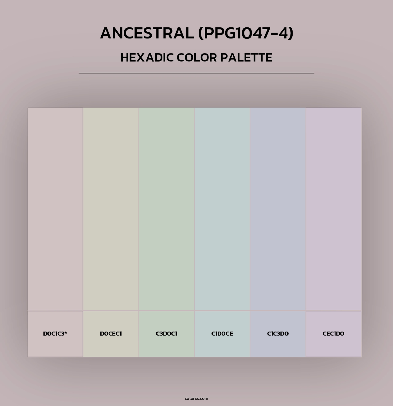 Ancestral (PPG1047-4) - Hexadic Color Palette