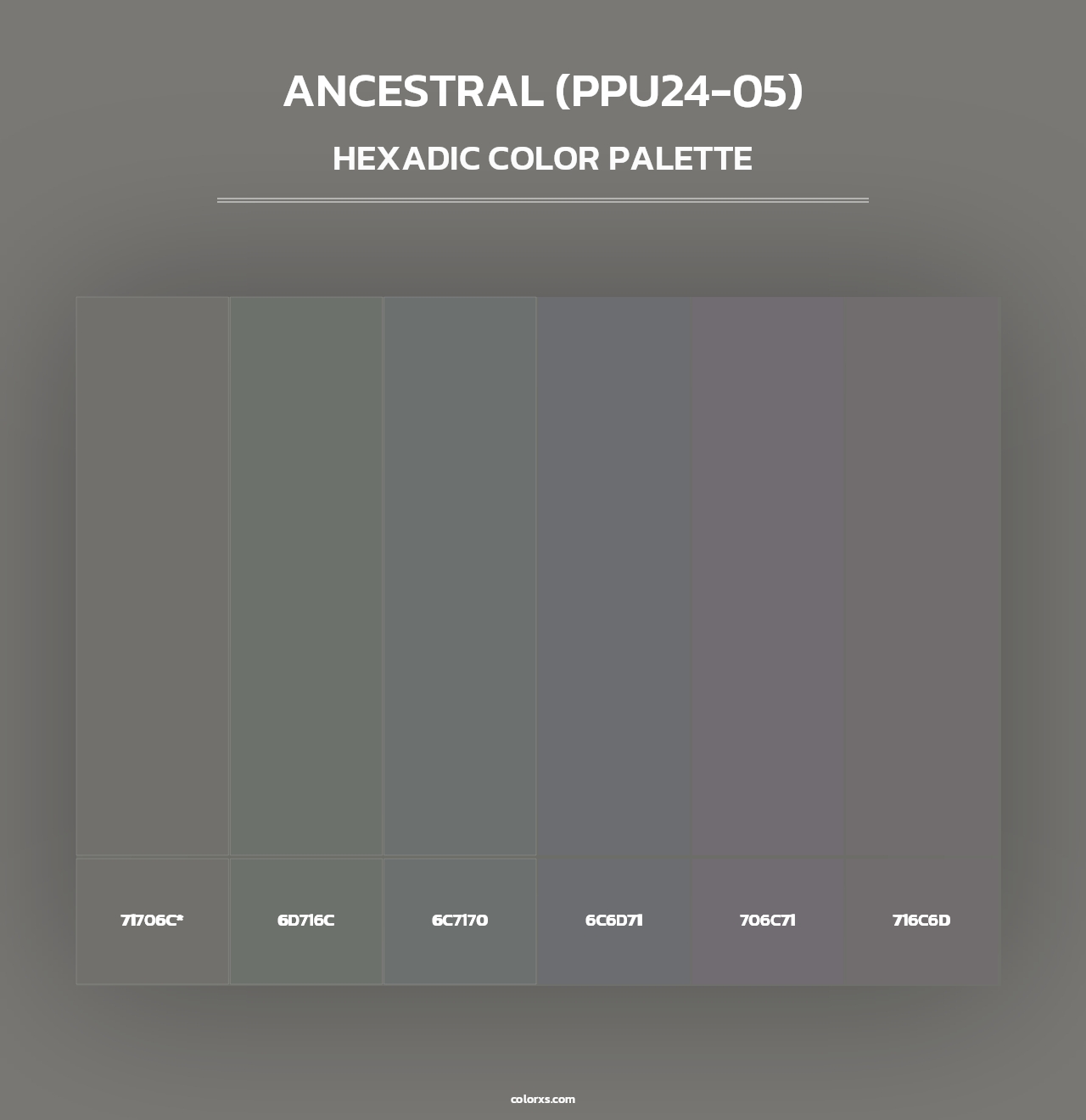 Ancestral (PPU24-05) - Hexadic Color Palette