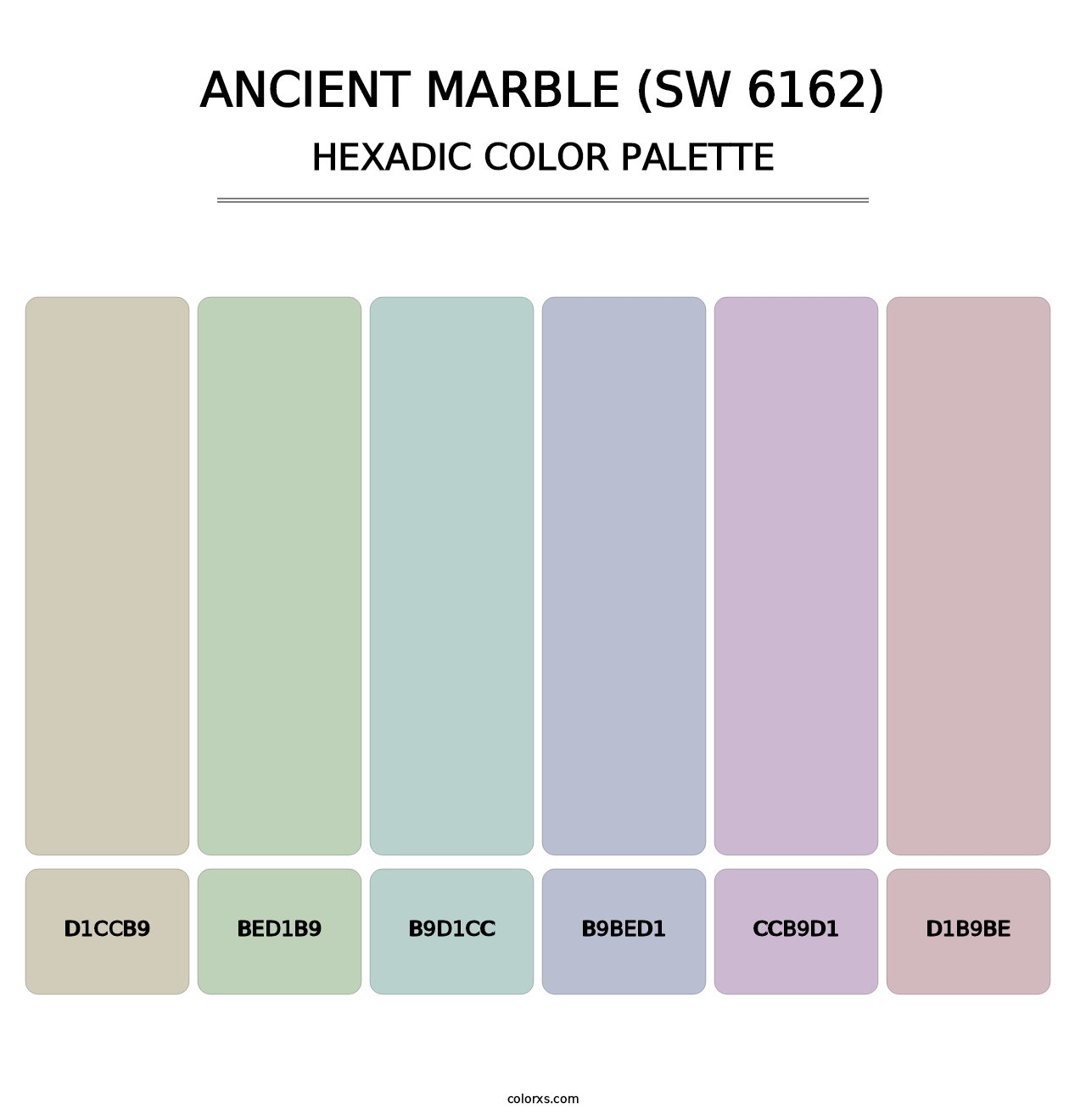 Ancient Marble (SW 6162) - Hexadic Color Palette