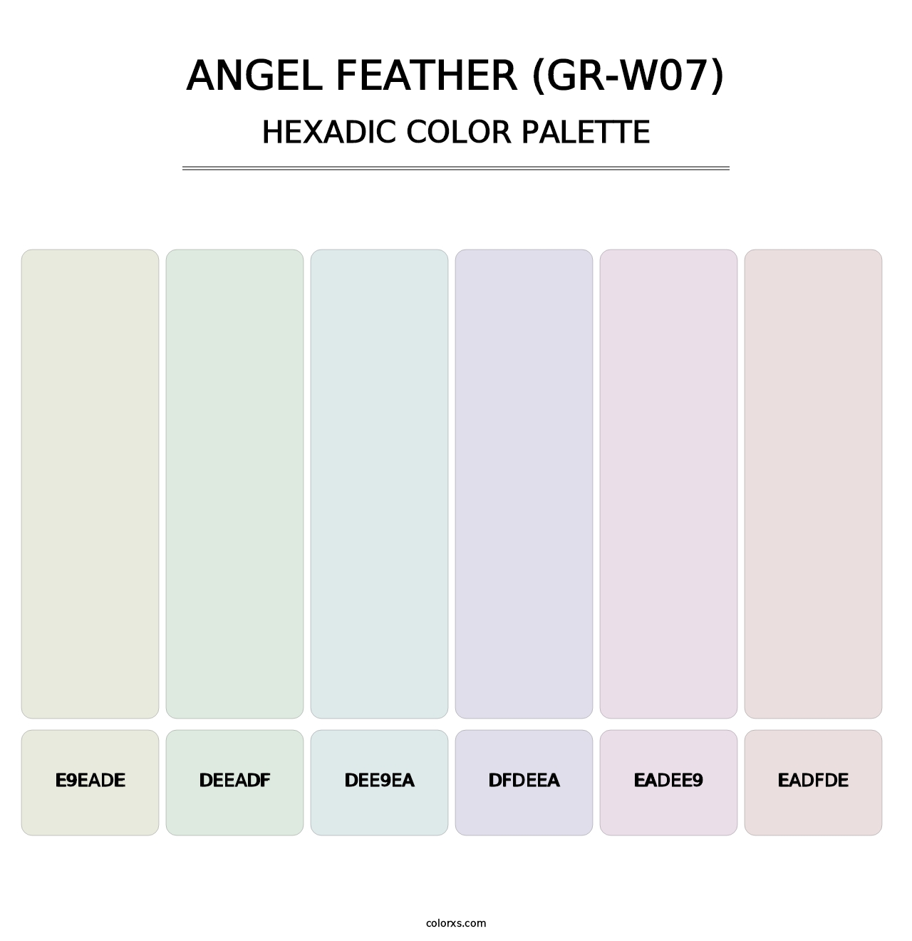 Angel Feather (GR-W07) - Hexadic Color Palette