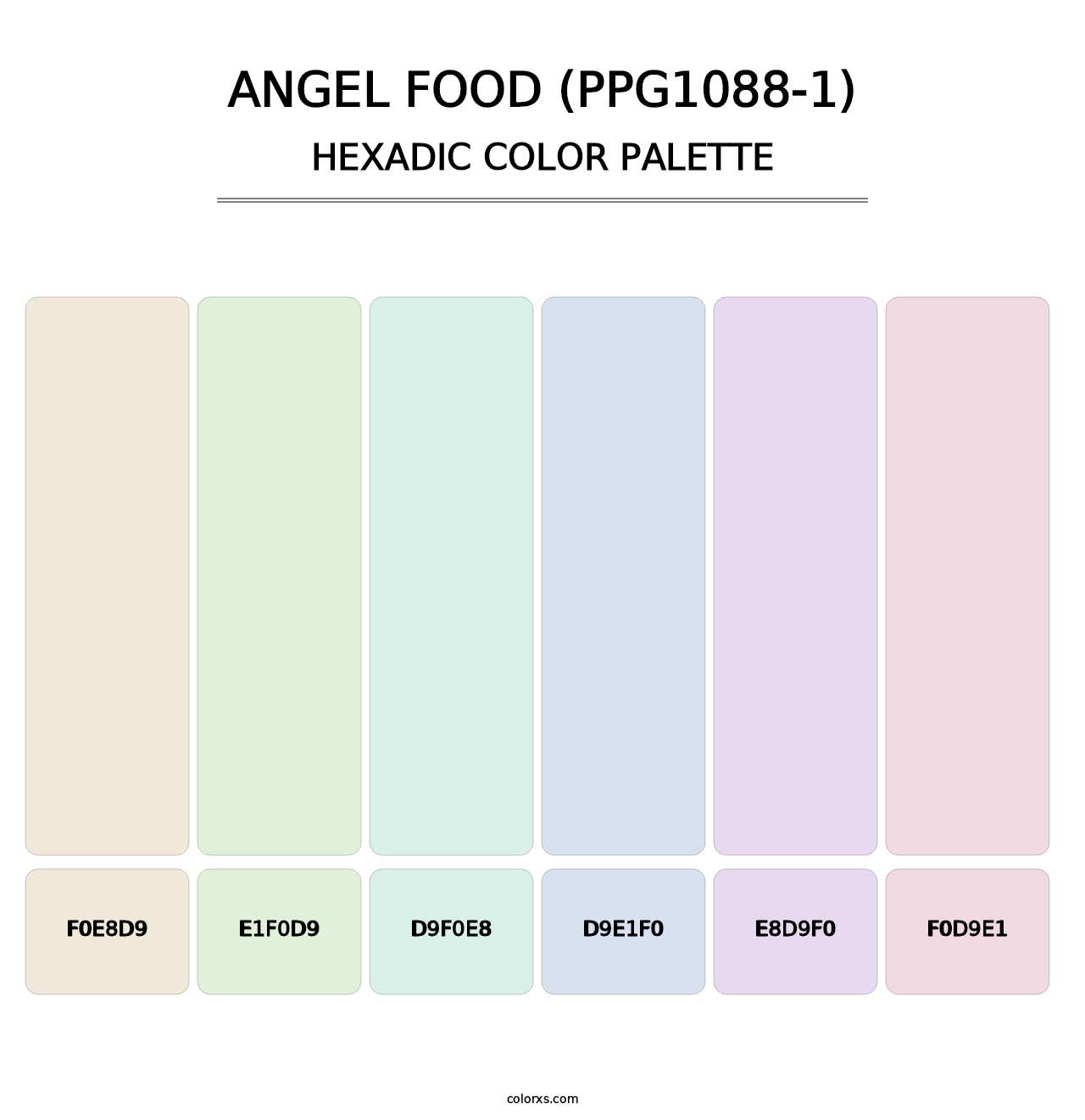 Angel Food (PPG1088-1) - Hexadic Color Palette