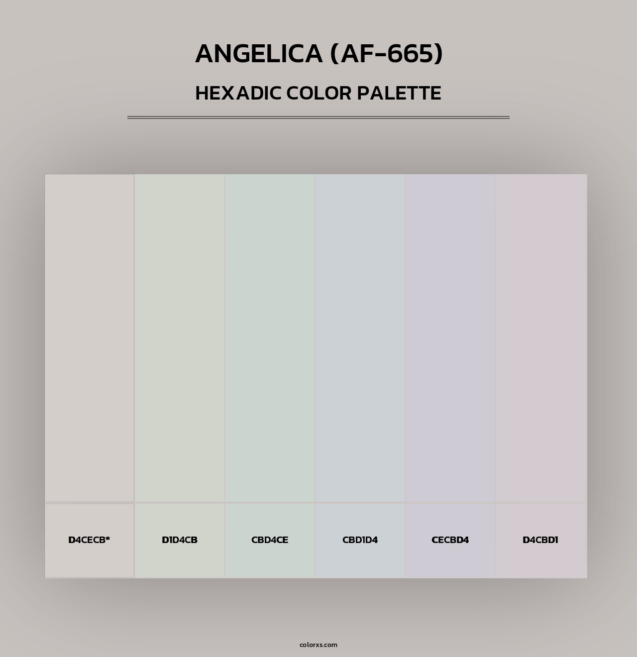 Angelica (AF-665) - Hexadic Color Palette