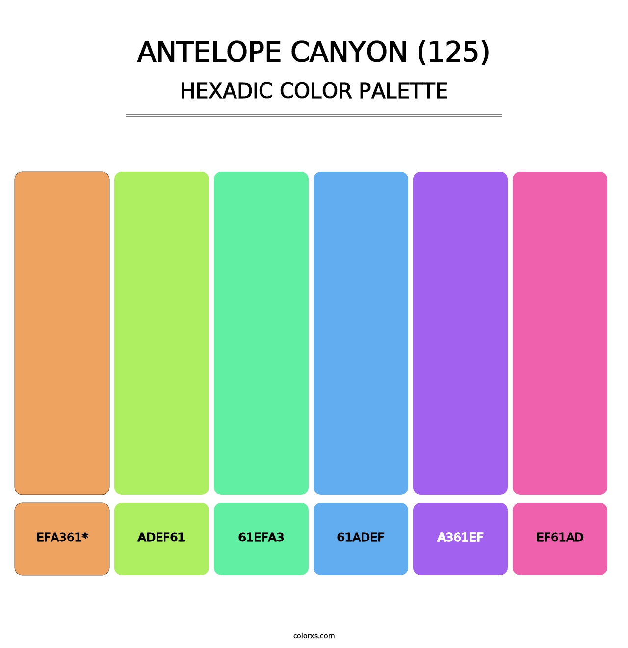 Antelope Canyon (125) - Hexadic Color Palette
