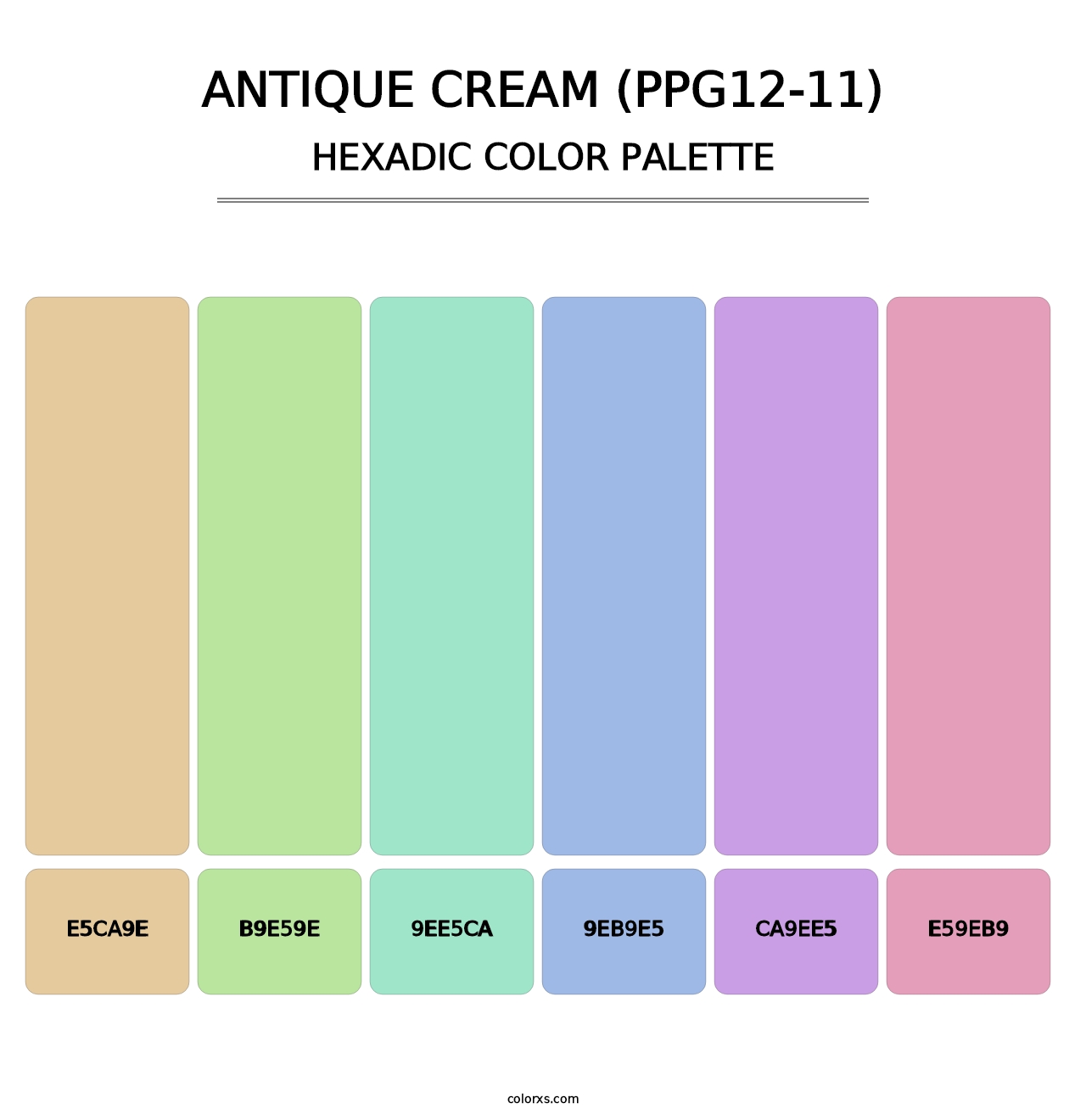 Antique Cream (PPG12-11) - Hexadic Color Palette