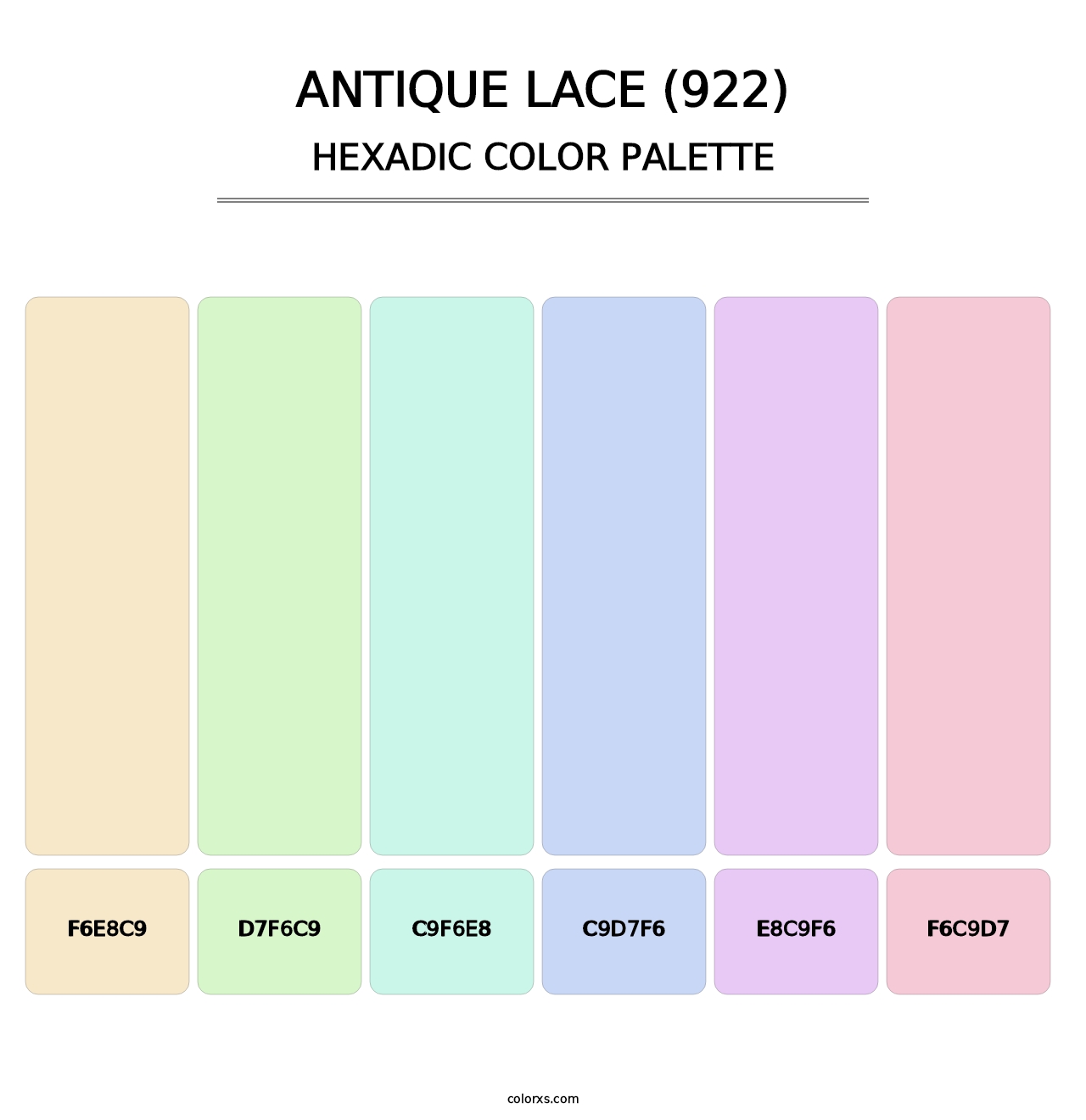 Antique Lace (922) - Hexadic Color Palette