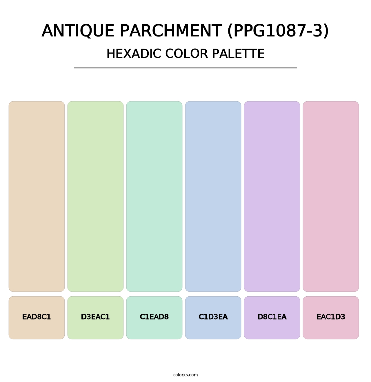 Antique Parchment (PPG1087-3) - Hexadic Color Palette