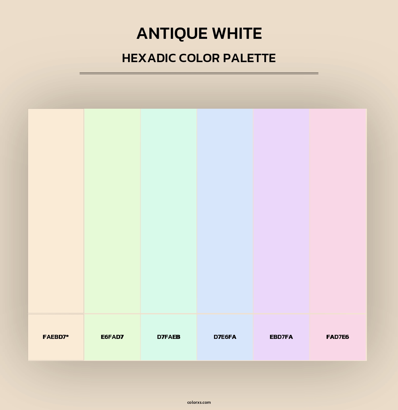 Antique White - Hexadic Color Palette