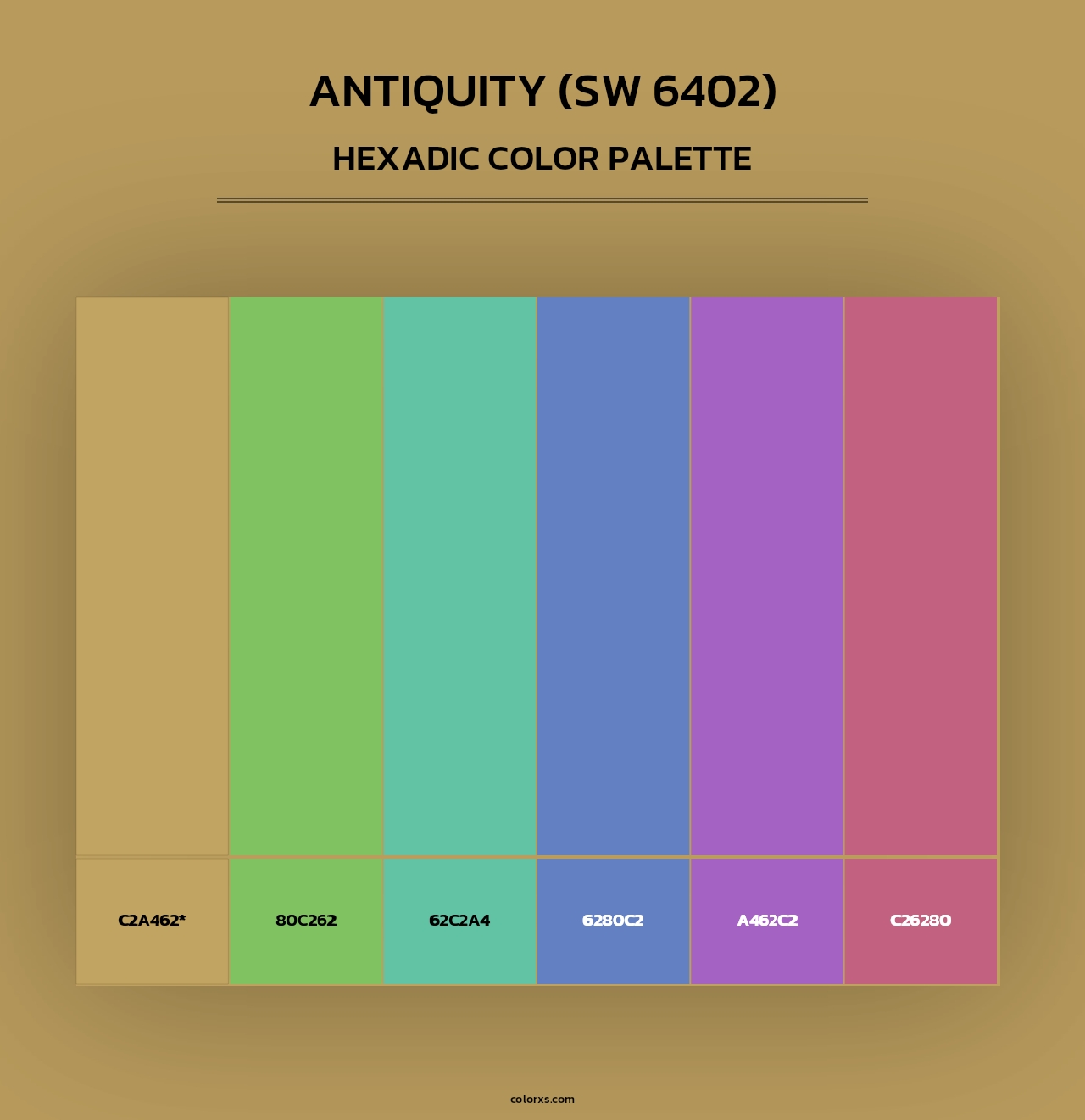 Antiquity (SW 6402) - Hexadic Color Palette
