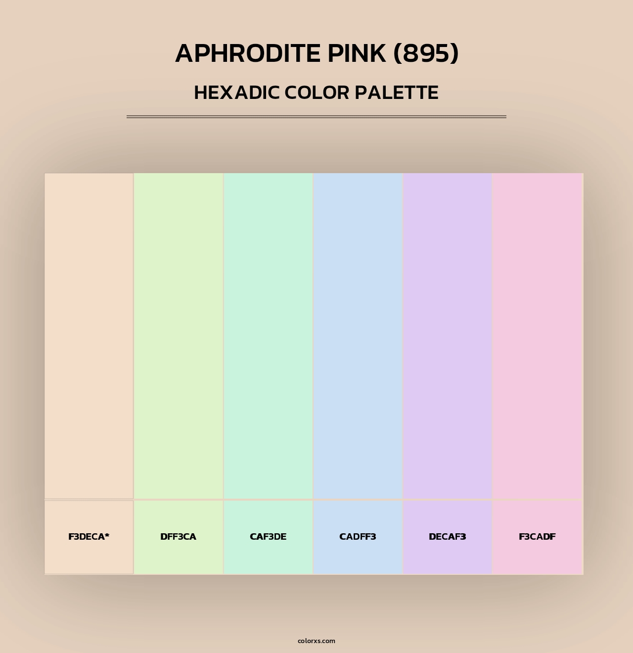 Aphrodite Pink (895) - Hexadic Color Palette