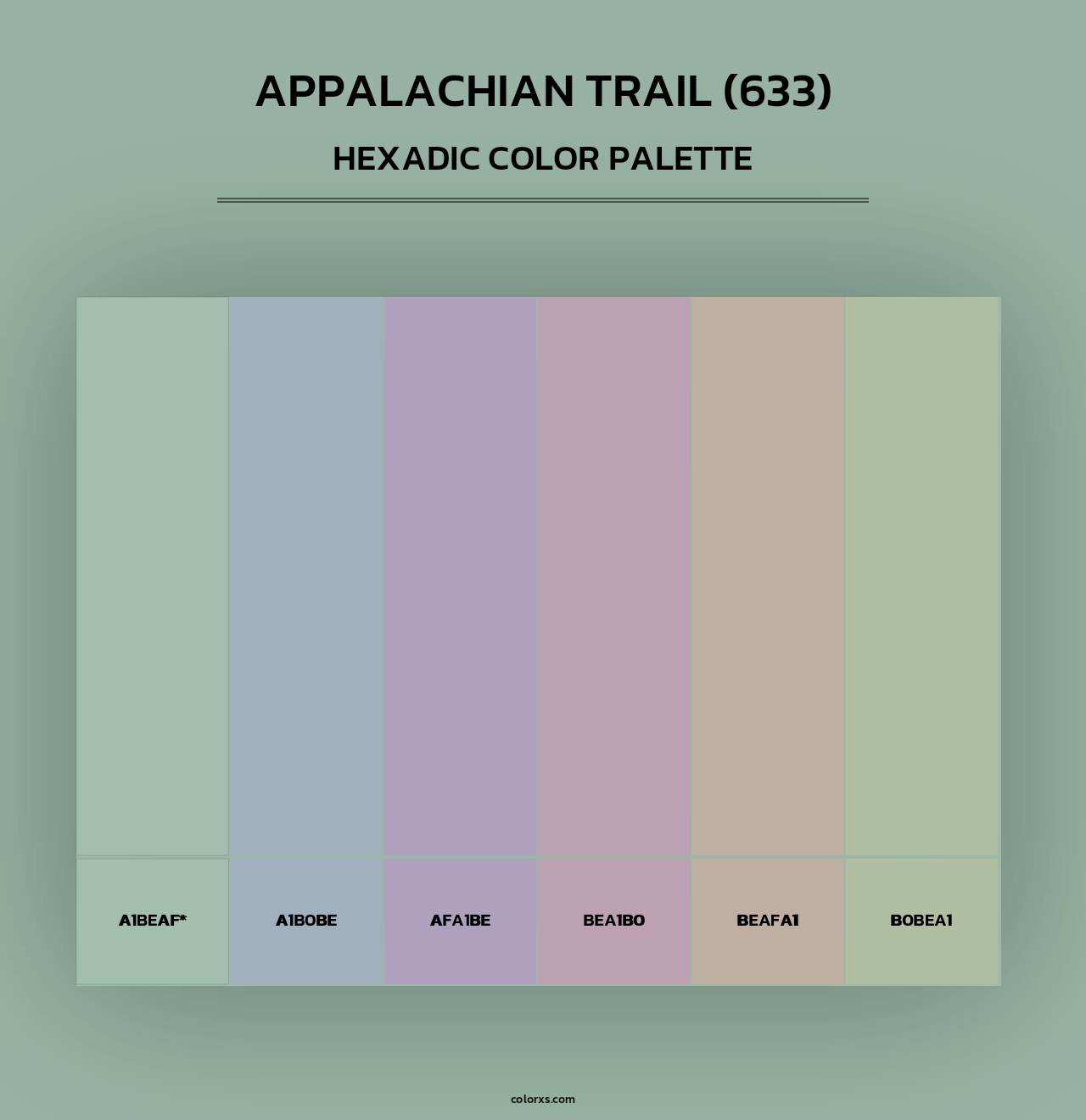 Appalachian Trail (633) - Hexadic Color Palette