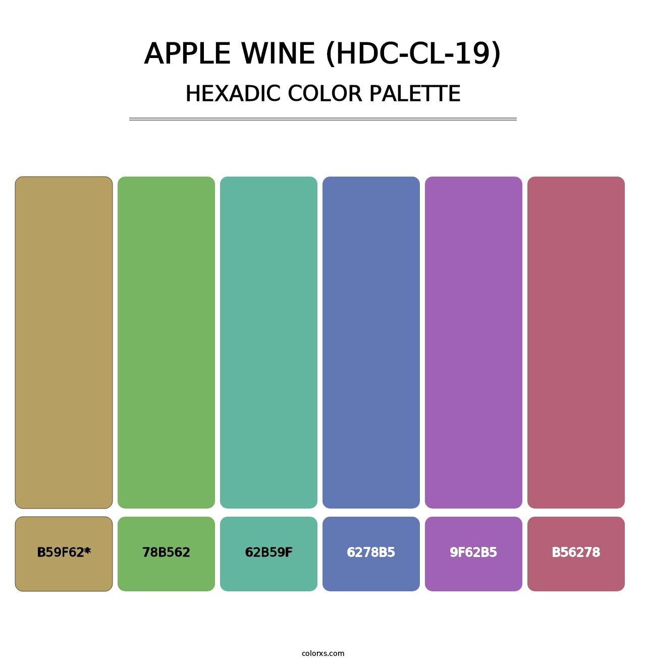 Apple Wine (HDC-CL-19) - Hexadic Color Palette