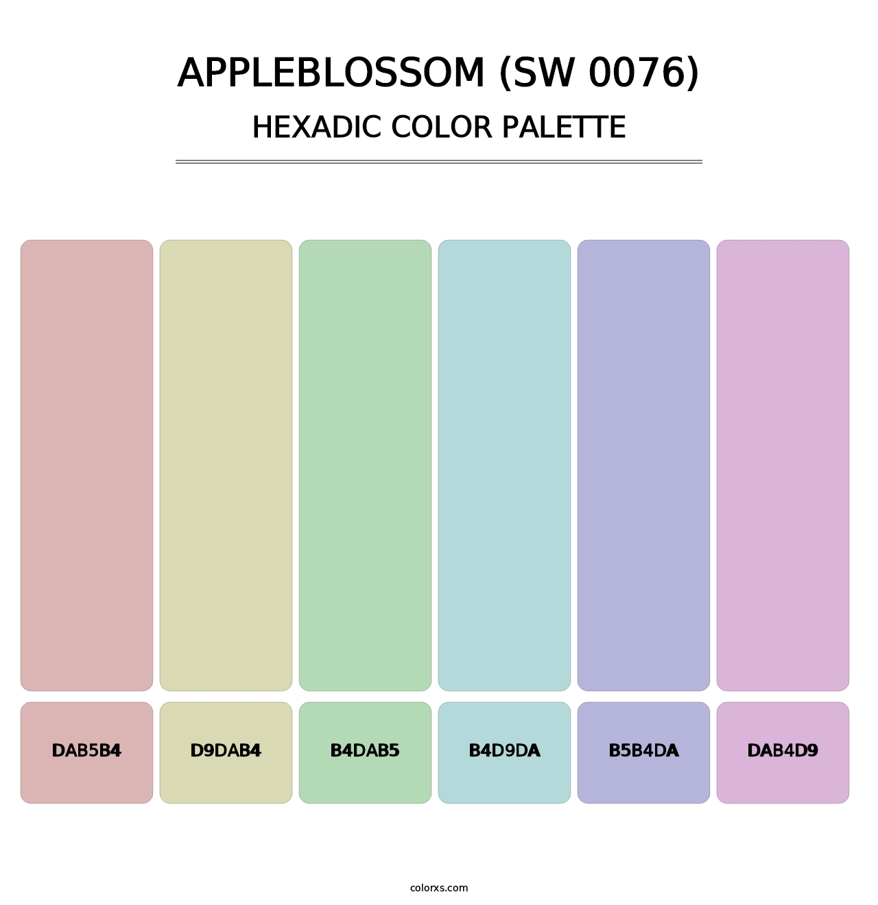 Appleblossom (SW 0076) - Hexadic Color Palette