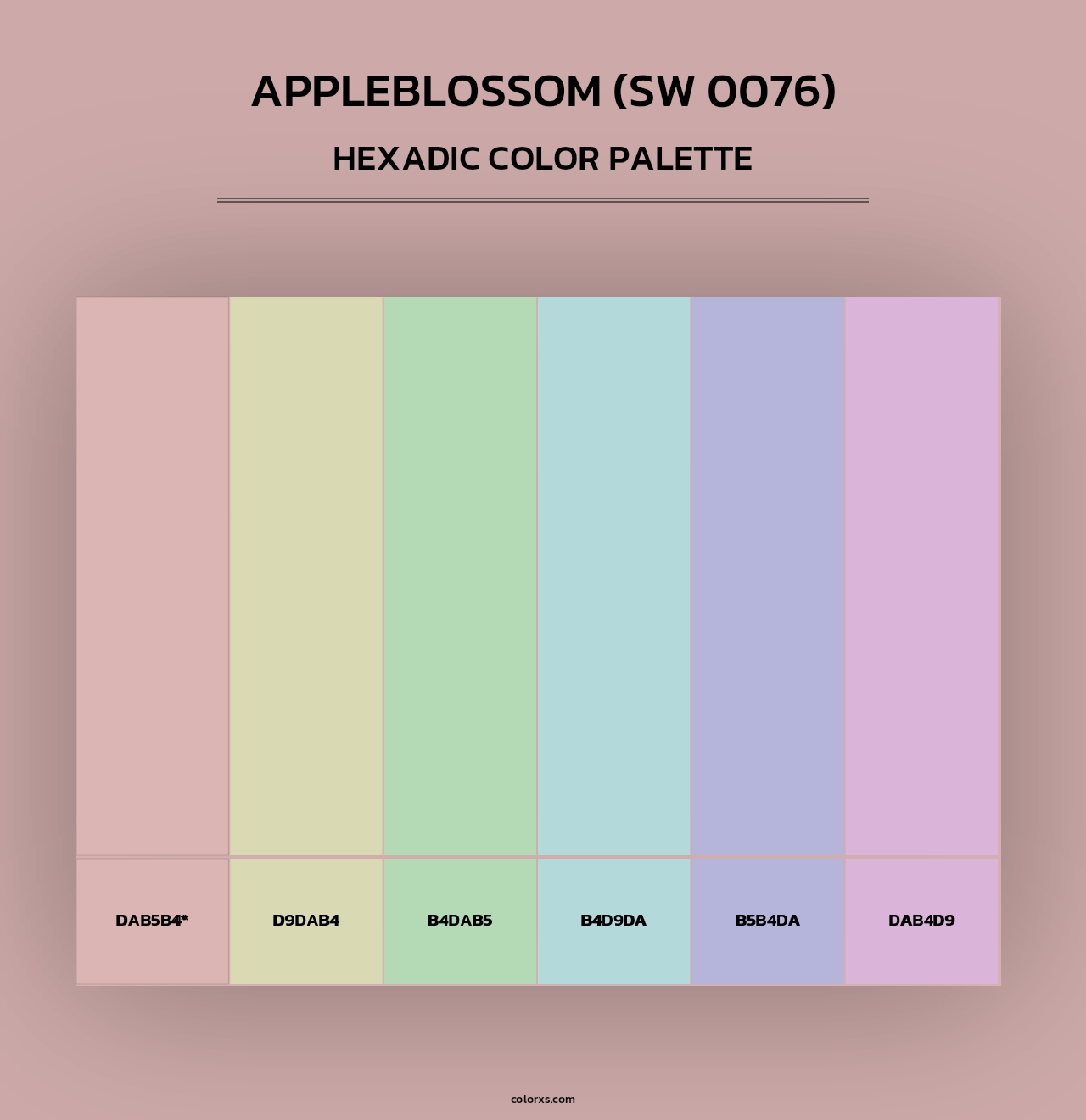 Appleblossom (SW 0076) - Hexadic Color Palette